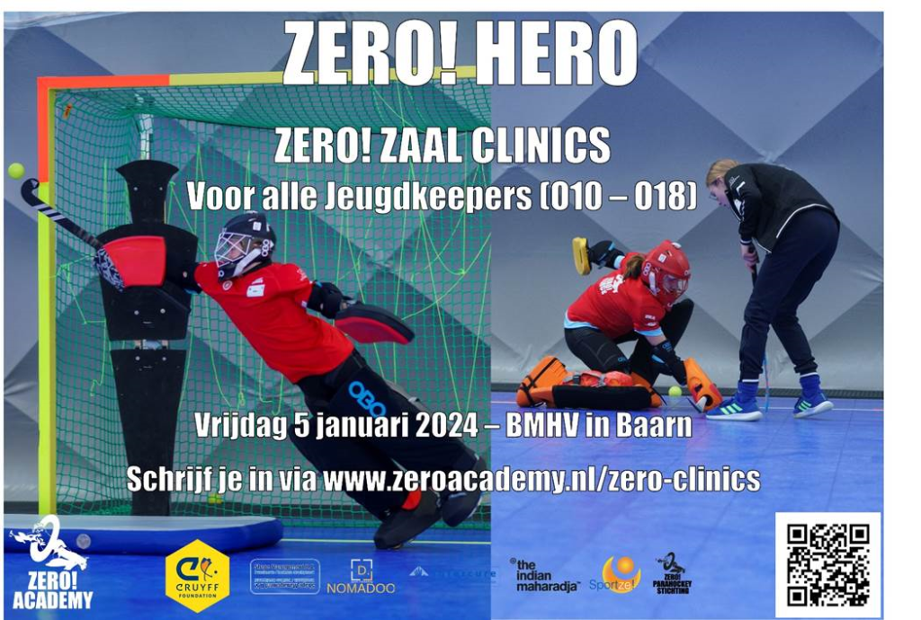 5 januari: ZERO! Keepersclinic speciaal voor de zaal Nieuws afbeelding